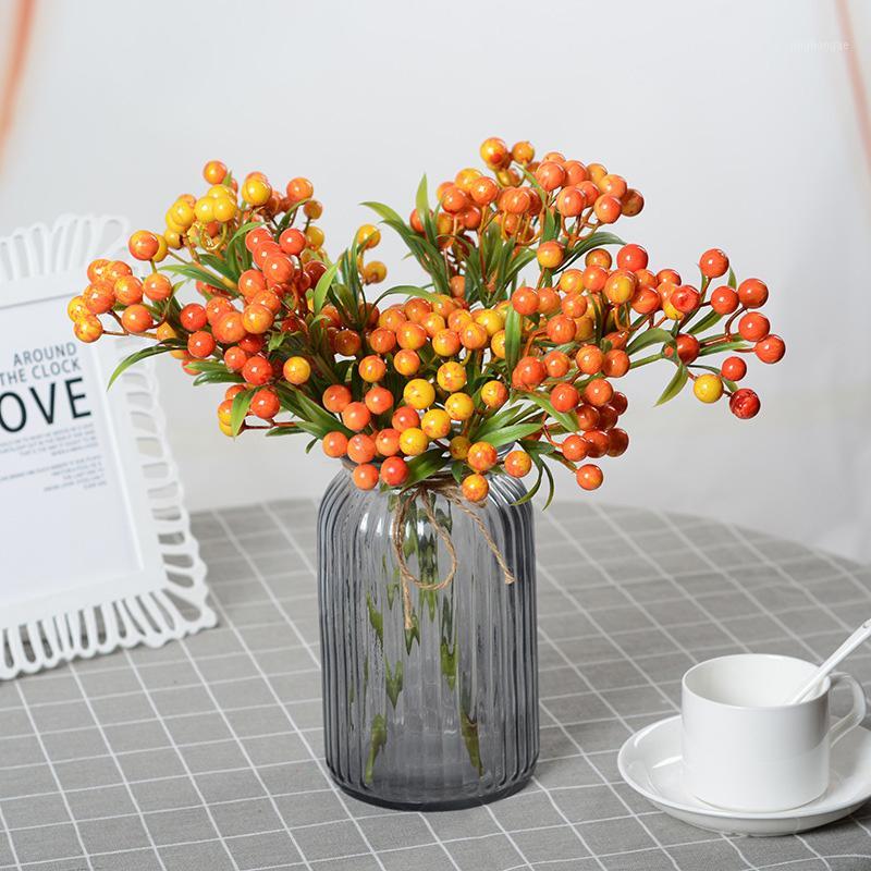 

Artificial Berry For Christmas Decoration Fake Flower Berries Home Party Decor Christmas Berry High Quality1, Beige