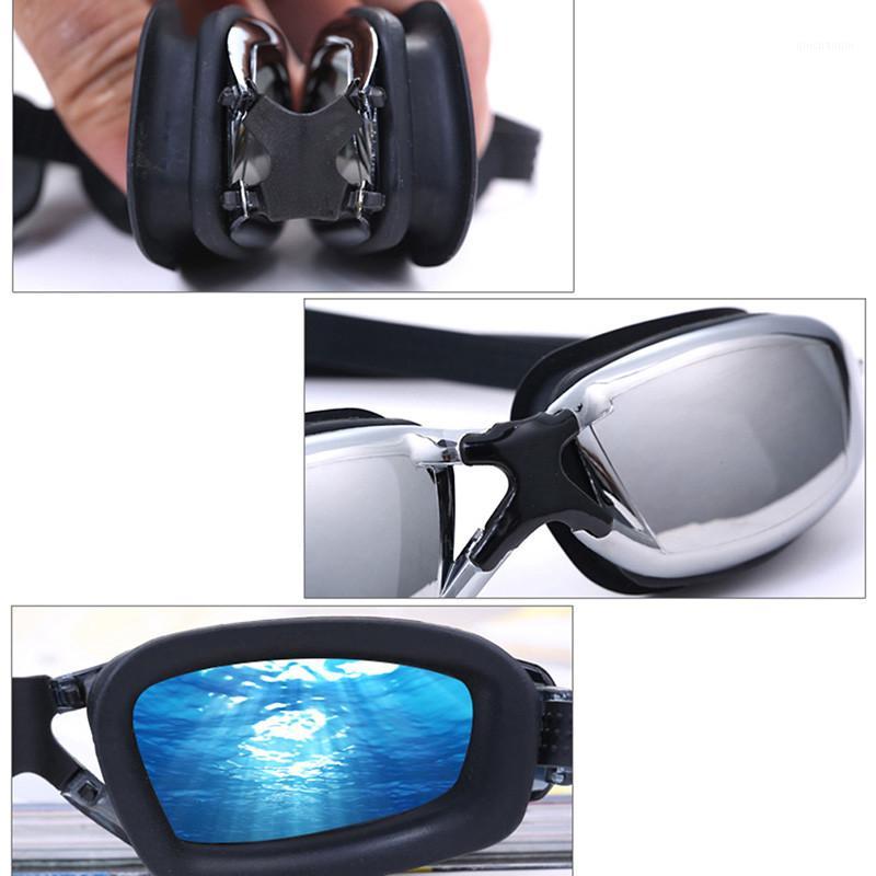 

New Arrival Professional Adults Waterproof Swim Glasses Swimming Goggles Eyeglasses Anti-Fog UV Protection Unisex Women Men1