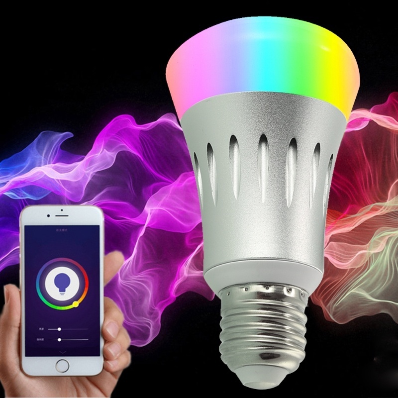 

New WiFi LED Light Bulb Dimmer E27 Smart illumination Color Changing Work With Smart Home WiFi Light Bulb Works with Alexa Voice Control
