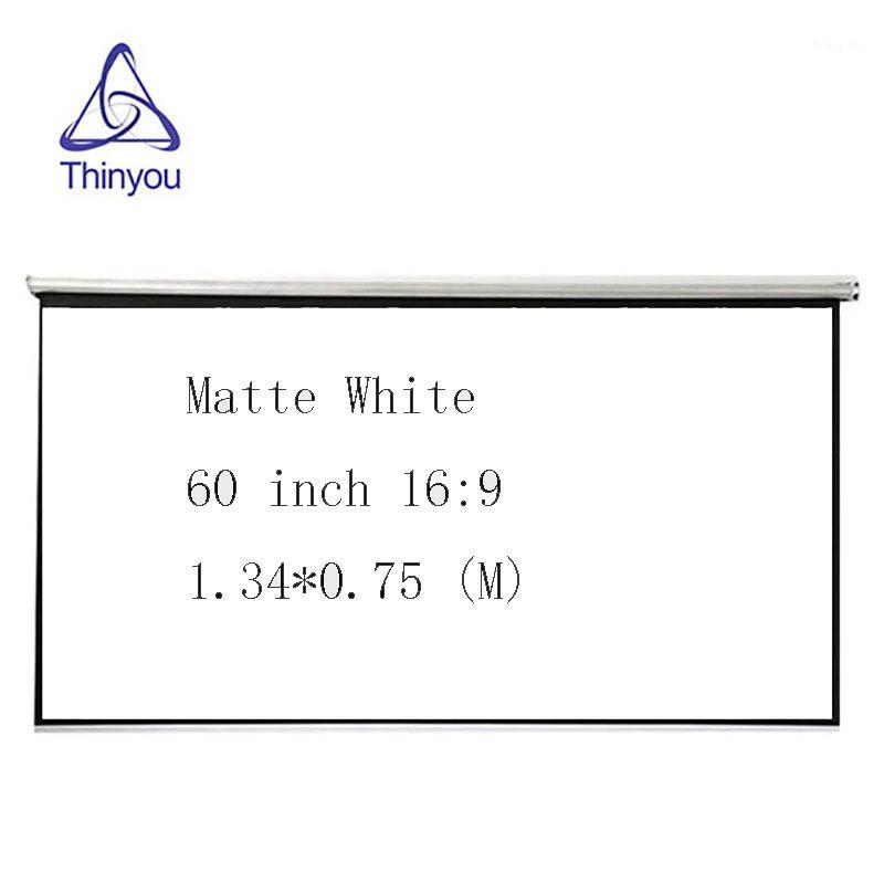 

Thinyou Top quality 60 inch 16:9 Pull Up standing Curtains and hand protable projector screen for office home use1