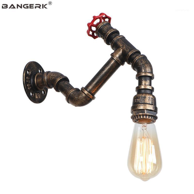 

Loft Industrial Retro LED Sconce Wall Lights Iron Water Pipe Wall Lamp For Dining Room Bedside Home Decor Fixtures Lighting1