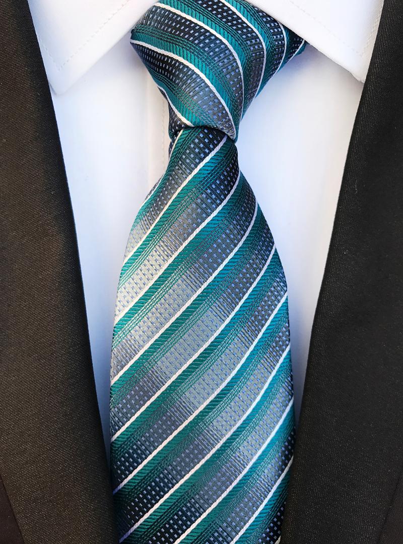 

Bow Ties Fashion Striped Tie 8cm Formal Necktie With Diagonal Stripes