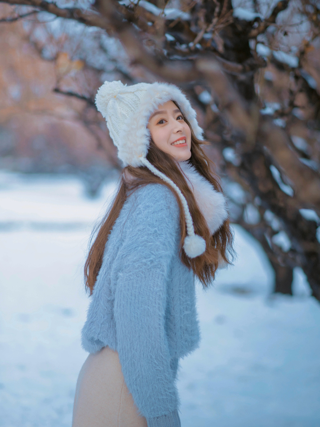 

Wool for Korean-style woman beautiful feng earflaps rabbit skin ball all-matching fashion hat