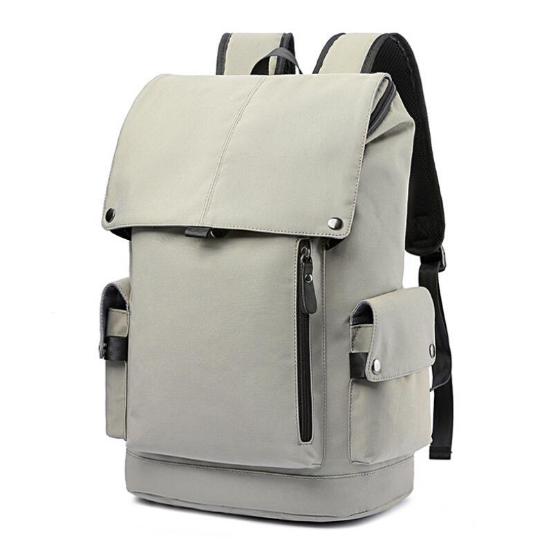 

Fashion brand designer men's waterproof polyester cloth backpack casual business computer backpack teenager student school bag, Photo color