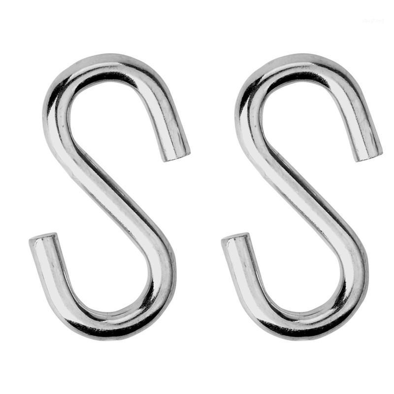 

2-pack Heavy-Duty S Shaped Hooks Hammock S Hooks Utility Hooks, 3-Inch Long1