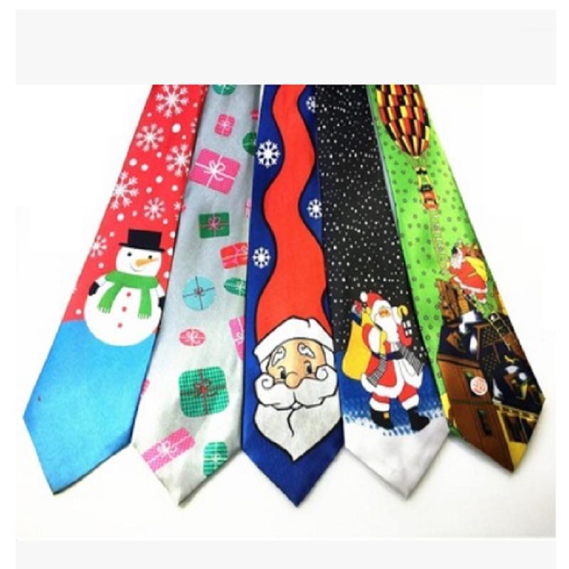 

Fashion Design Christmas Tie Men's Fashion Neckties Halloween Christmas Festival Tie Soft Designer Character Necktie1