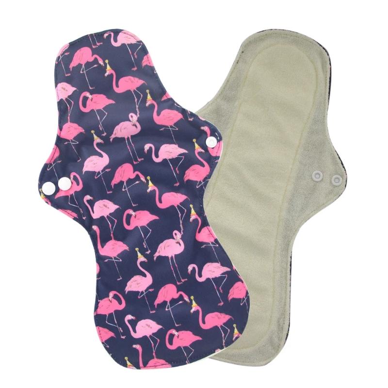 

Women's Panties Washable Sanitary Napkin Pad Woman Bamboo Charcoal Breathable Cloth Lining Waterproof Menstrual Period Towel Underwear, Black;pink