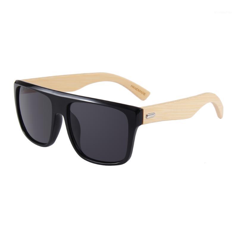 

CONCHEN Sunglasses Men Handmade Wooden Sun glasses Women Bamboo Square Frame Vintage Fashion Glasses1