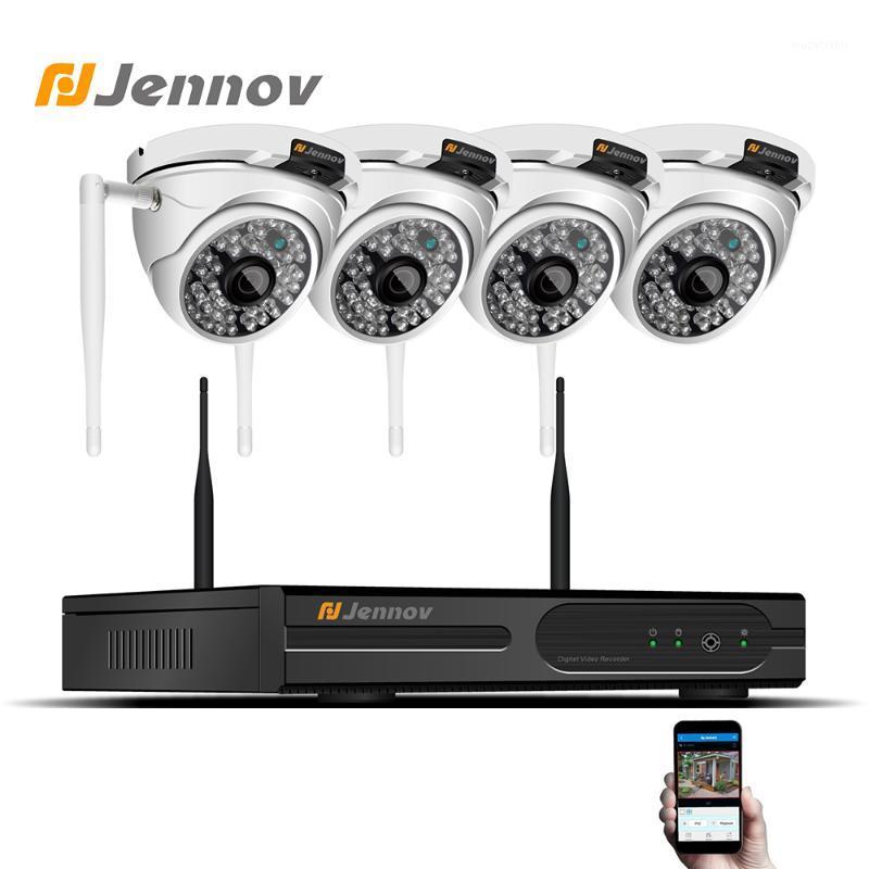 

Jennov 4CH 1080P Video Surveillance Outdoor IP Camera 2MP WiFi Night Vision Security Wireless IR CCTV System NVR P2P 1080P1