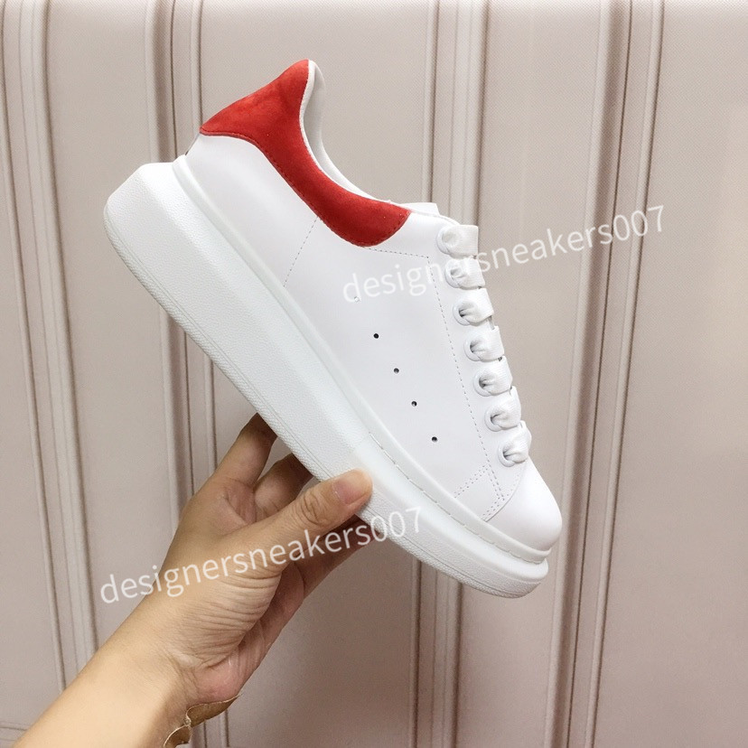 

THE Women Shoes Men's Leather Lace Up Platform Oversized Sole Sneakers White Black Casual hc191001, 08