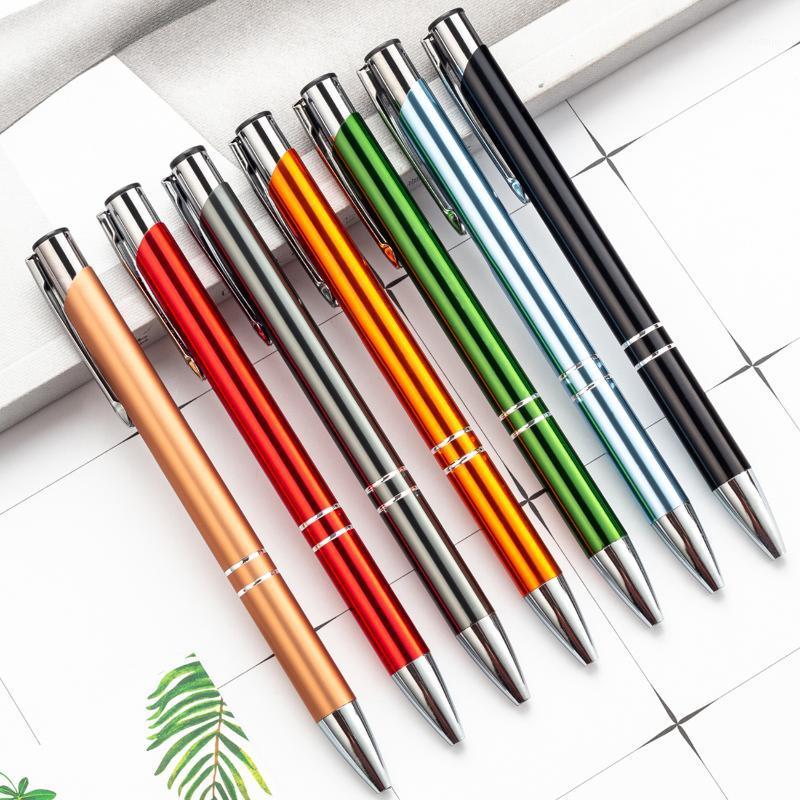 

Office Pen Commercial Metal Gel Pen Gift Stationery Core Automatic Ball Pens for School Office 1.0mm Refills1
