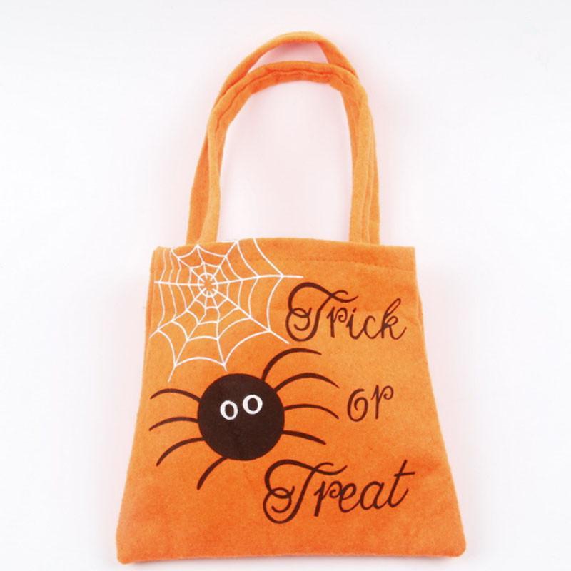 

Halloween Non-woven Handbag Child Gift Pumpkin Candy Bag Prop Bag Hallowmas Party Supplies1