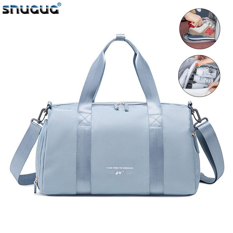 

Outdoor Bags Shoes Dry And Wet Separation Sports Female Yoga Fitness Bag Large Capacity Travel Training Gym Accessories Women, Pink