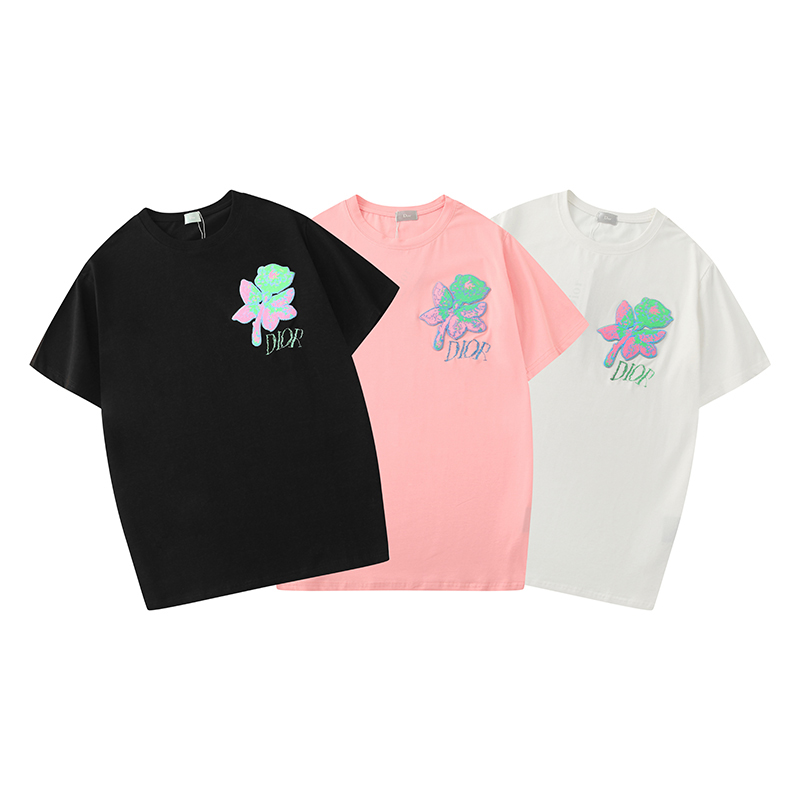 

20ss spring and summer new men's cartoon print camouflage sports T-shirt couple casual short-sleeved hip-hop loose T-shirt, White;black