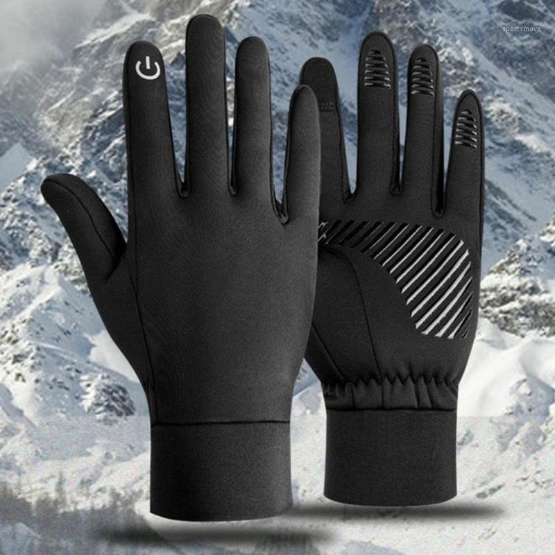 

Warm Gloves Men Women Cycling Sports Plus Velvet Windproof Waterproof Ski Outdoor Full Finger Gloves Winter Touch Screen Device1