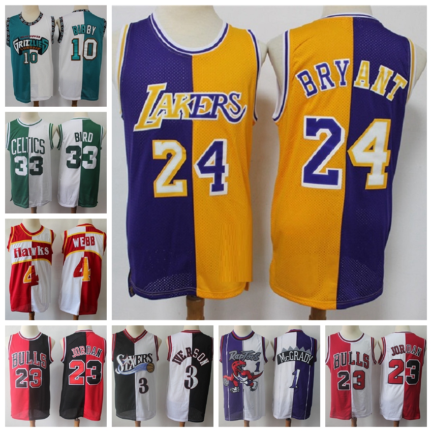 

Mens Allen 3 Iverson Ja Morant 12 Vince Scottie Carter Pippen Michael Jor dan Mike Tracy Bibby McGrady retro basketball jerseys, Jersey