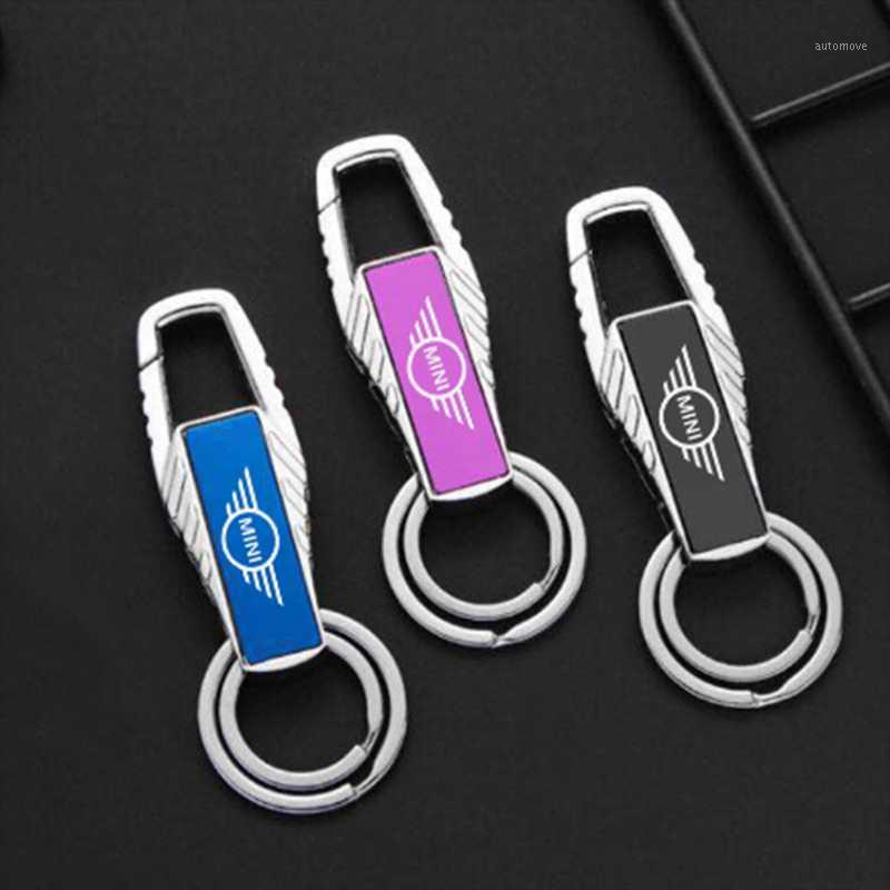 

For MINI cooper r56 f56 r53 r50 f53 f50 r60 f57 accessories metal car Keychain Metal Alloy Buckle Waist Car Key ring Key Chain1