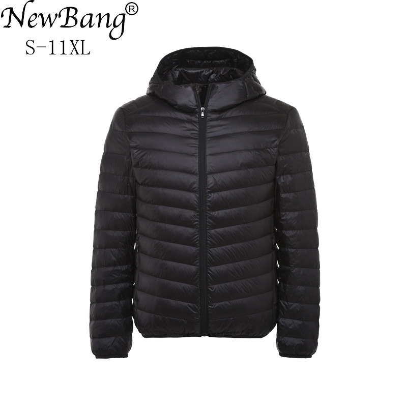 

NewBang 8XL 9XL 10XL 11XL Duck Down Jacket Men Autumn Winter Jacket Men Hooded Waterproof Down Jackets Male Warm Down Coat 201111, Navy