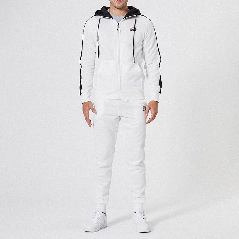 SweatSuit Homme Sweat à capuche Couleur solide Zipper à glissière à capuche Daily Sportswear Casual Sweatshirts Sweatshirts à manches longues Noi