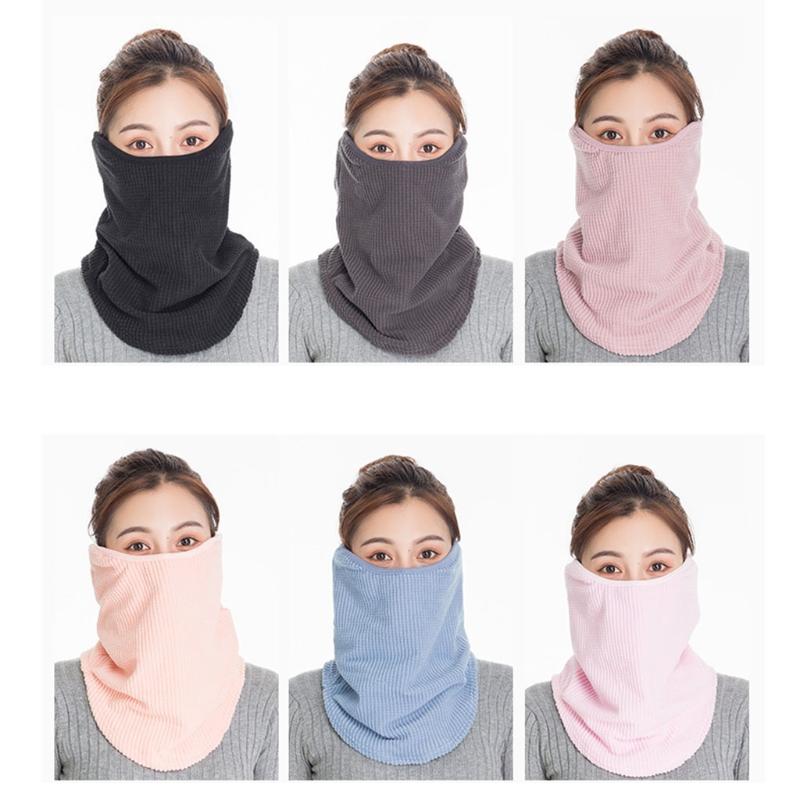 

Winter 3-in-1 Warm and Cold Bib Outdoor Sports Thick Windproof Scarf Neck Mask, Lb