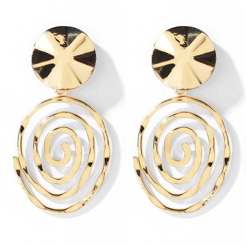 

WYBU Gas Bijoux Gourmette Dramatic Circle Earrings For Women Linear Drop Silhouette Earing Ear Jewellery Birthday Gift For Btf