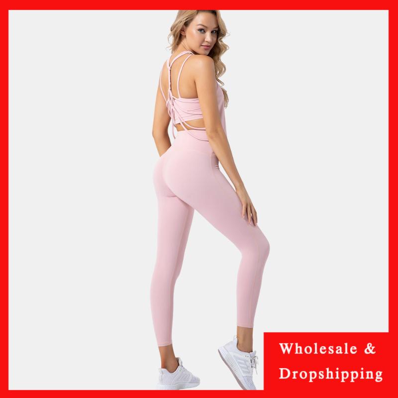 

seamless workout set sport leggings and top set yoga outfits for women sportswear athletic clothes gym sets 2 piece, Blue