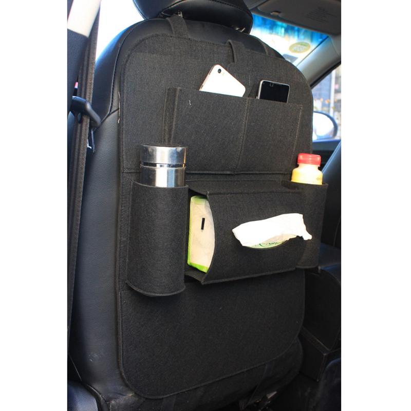 

Car Felt Covers Seat Organizer Insulation Versatile Bag Storage Container Multi-Pocket Car Organizer Protector Hanging Storage