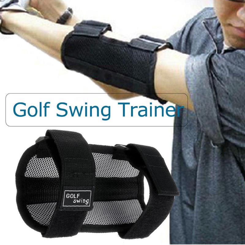 

Golf Swing Training Aid Elbow Support Corrector Wrist Brace Practice Tool Suitable For Beginners Sport Aid Accessories#40, Black