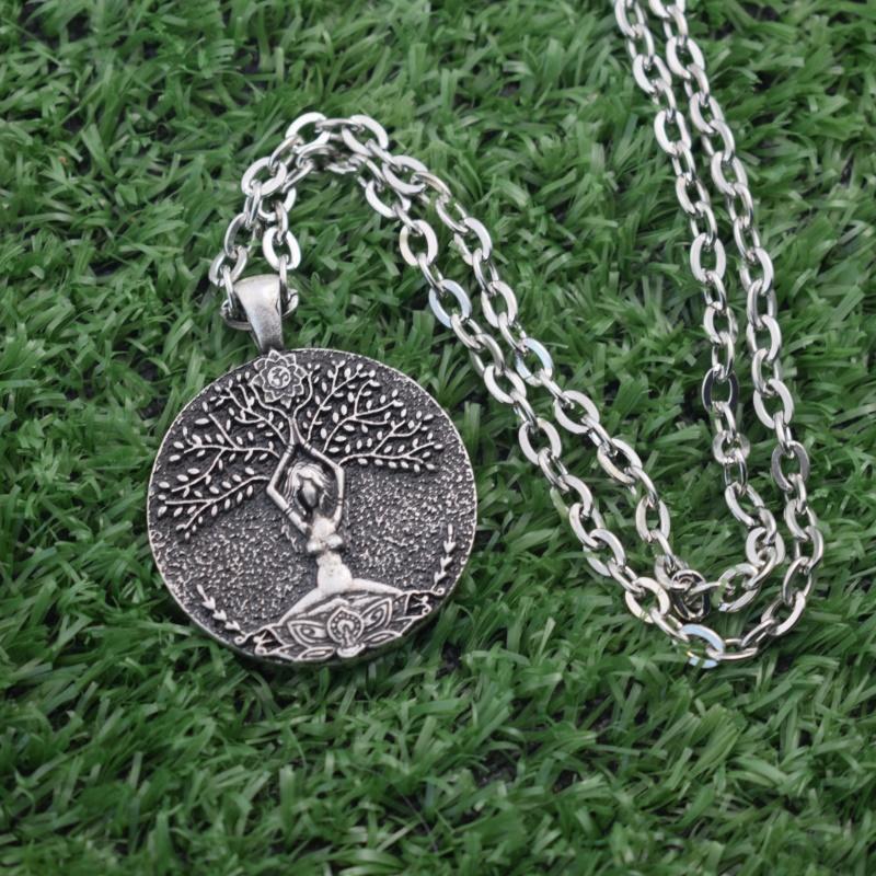

12pcs Tree of Life Goddess Necklace Women Jewelry Spiritual gift