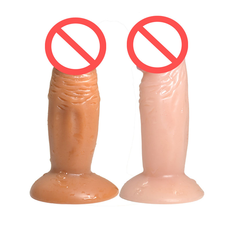 Silicone Mini Dildos Funny Realistic Dongs Suction Cup Base Soft Small Dildo Sex Penis Toys For Women Hot Sale Sexy Products FEU146