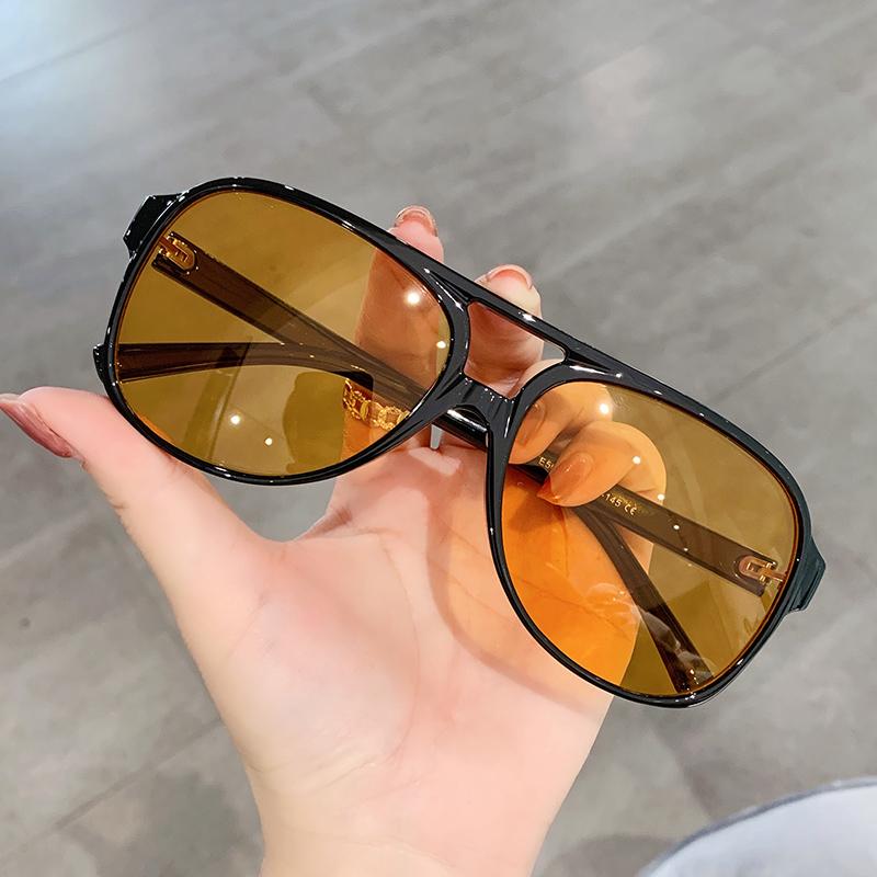 

Sunglasses Classic Retro Vintage Aviation Pilot Women Men Big Large Oversized Frame Luxury Designer Shades 70s Sun Glasses
