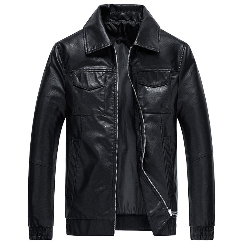 

Mens Leather Jackets High Quality Motorcycle Jacket Male Plus faux leather jacket men 2021 Winter men clothes 10.20