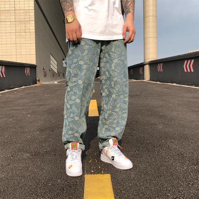 

Hip Hop Baggy Jeans for Men and Women, Black