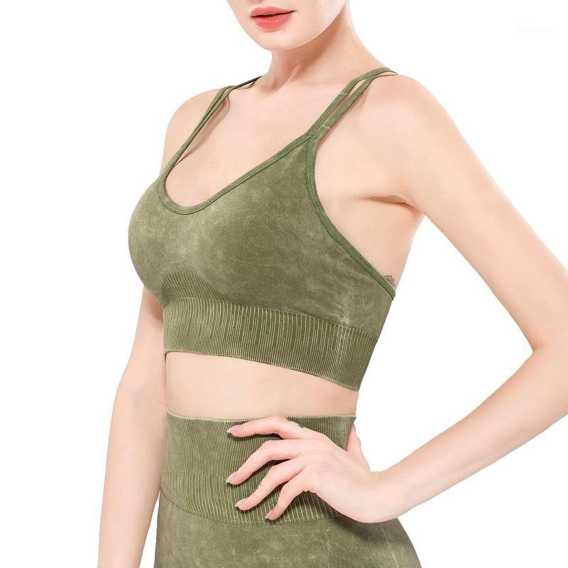 

New Seamless Sports Brassiere Sexy Breathable Yoga Bras Sports Vest Fitness Workout Top Running Sport Bras Women1, Black