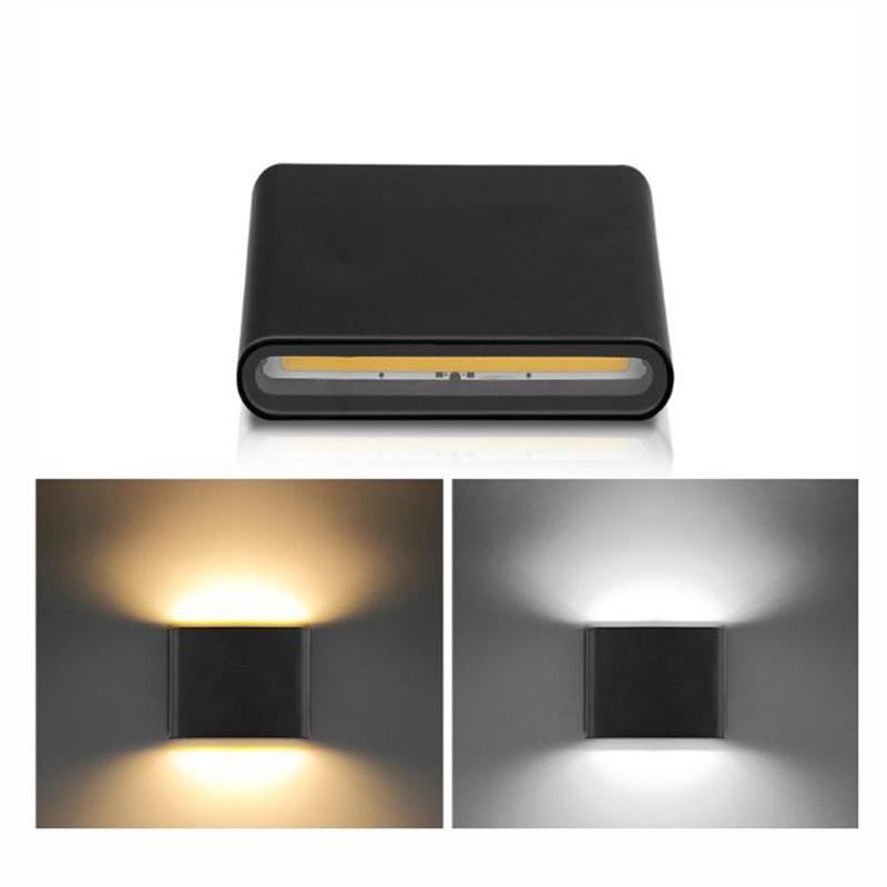 

Outdoor Waterproof IP65 Wall Lamp 6W/12W LED Wall Light Modern Indoor/Outdoor Black/White Lamp