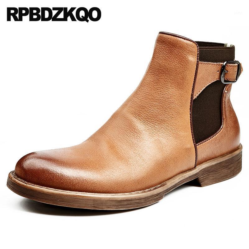 

Ankle Shoes Dress Brown Formal Faux Fur Handmade Autumn Retro Booties Mens Winter Boots Warm Full Grain Genuine Leather1, Black