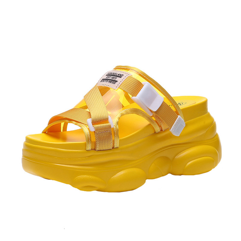 

2021 New Summer of the Chunky Peep Women's Fashionable Women Girl Sandals Eight Inches High Heels Casual Beach N1KB, Black
