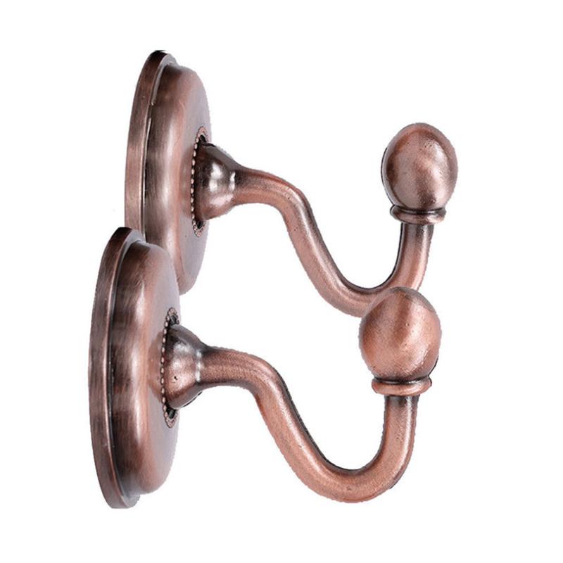 

Metal Curtain Holdback Hook European Vintage Style Wall Mounted Hanger Holder For Clothes Coat Hat Window Curtain Hooks 8N07