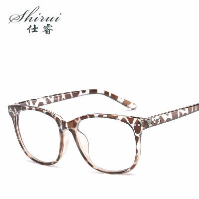 

Fashion Sunglasses Frames Men Women Glasses Frame Retro Round Spectacle Transparent Eyeglasses Luxury Female Male Blue Leopard Eyewear