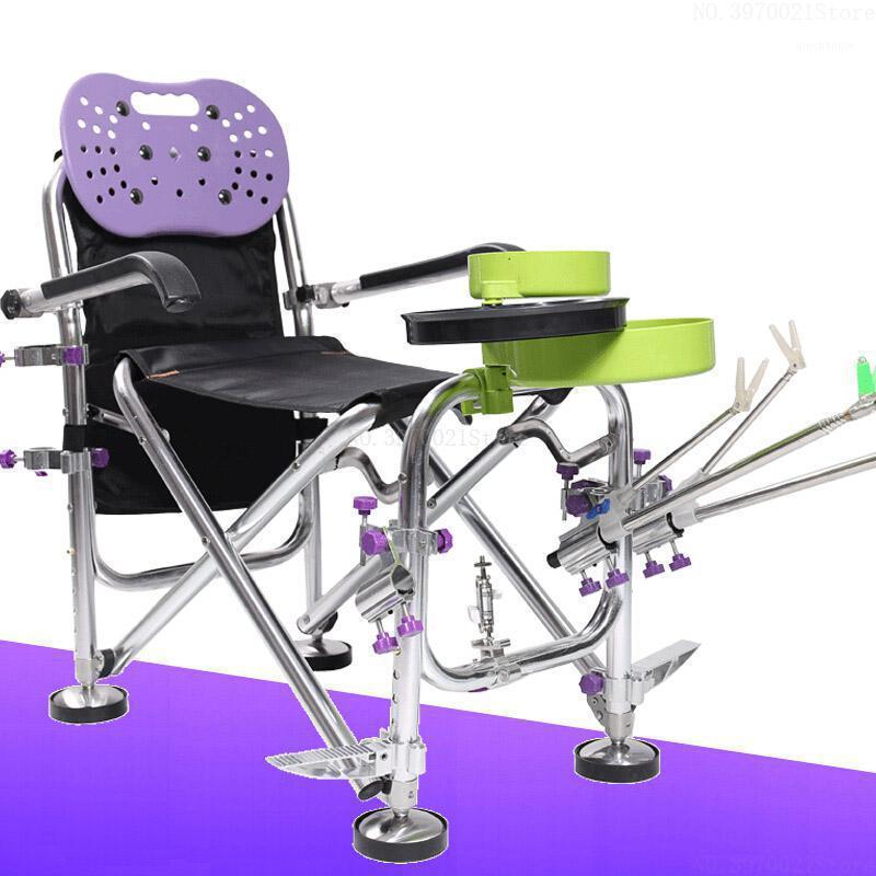 

Oversized collapsible fishing chair ultimate outdoor package available grab bar holder holder bait cup umbrella stand pedal1