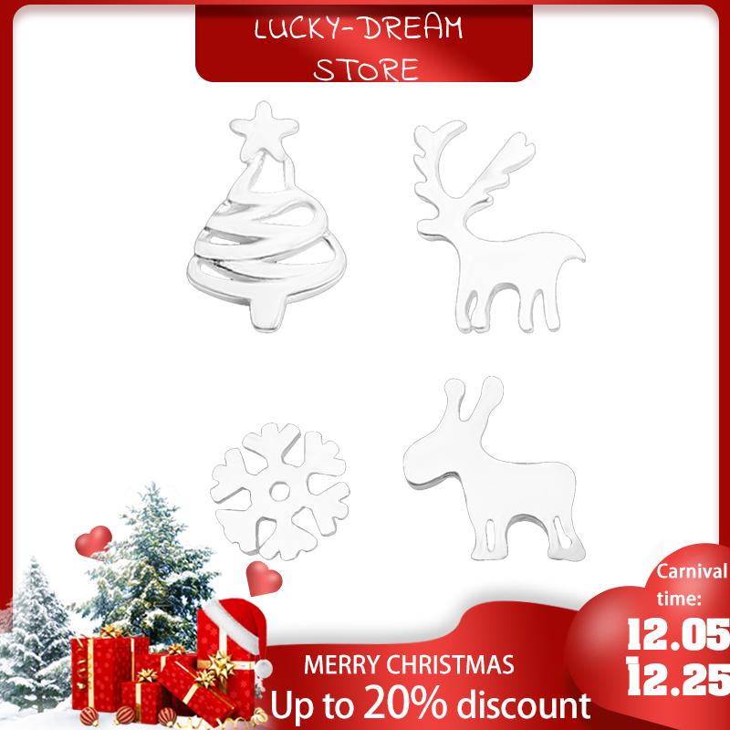 

Christmas Special-Fawn Snowflake Christmas Hat Different Elements AB Different Earrings