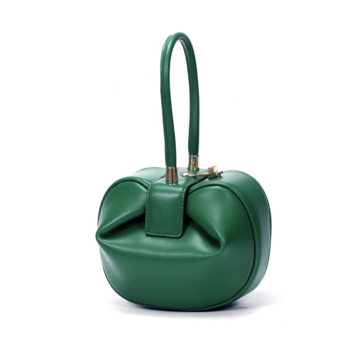 

Fashion Lady Royal Wedding Clasp Nina Ella Demi Bag Genuine Leather Tote Bag Handbag Celebrity Purse For Women, Dark green