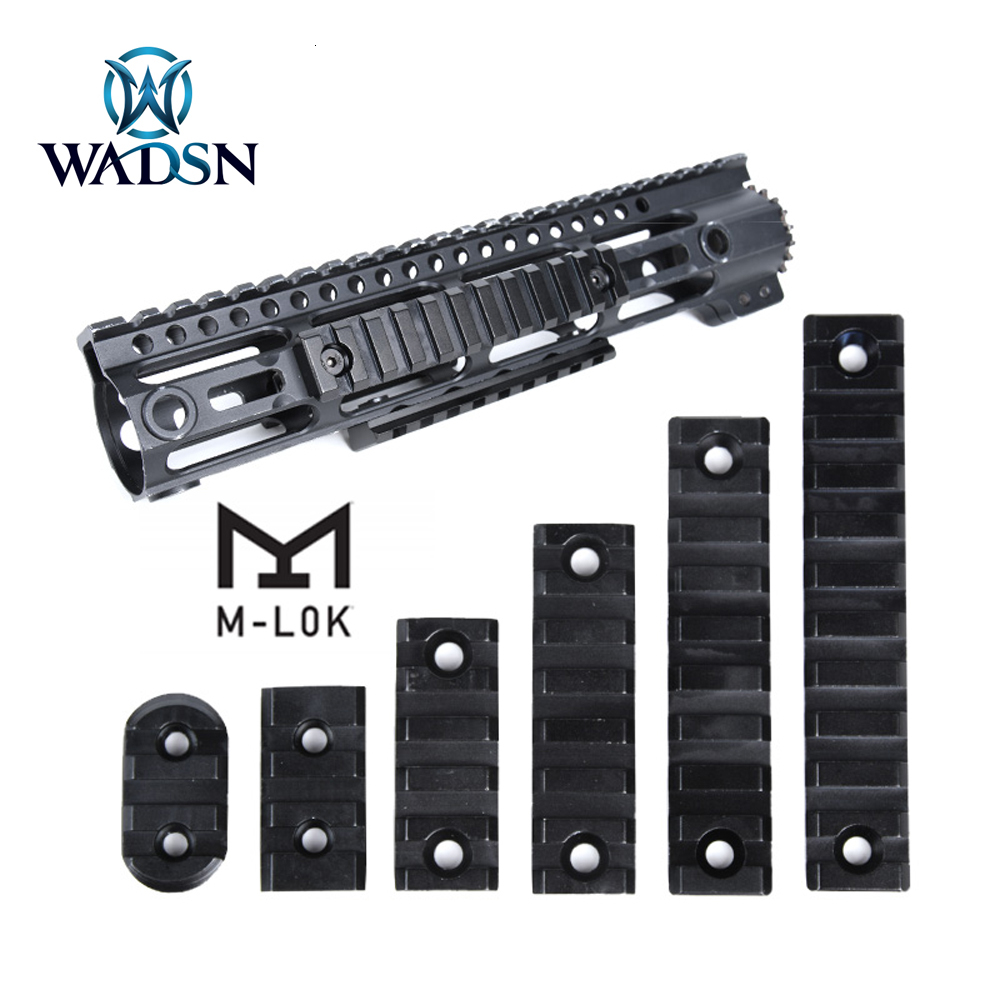 

WADSN Tactical 3/5/7/9/11 Slot M-LOK Aluminum Hunting AR15 M4 Handguard MLOK Base Scope Mount Fit 20mm Picatinny Rail