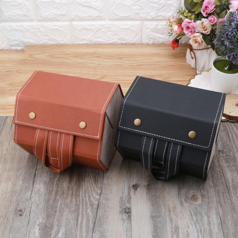 

6 Slots Foldable PU Leather Sunglasses Eyeglasses Travel Organizer Case Multiple Hanging Eyewear Holder Display