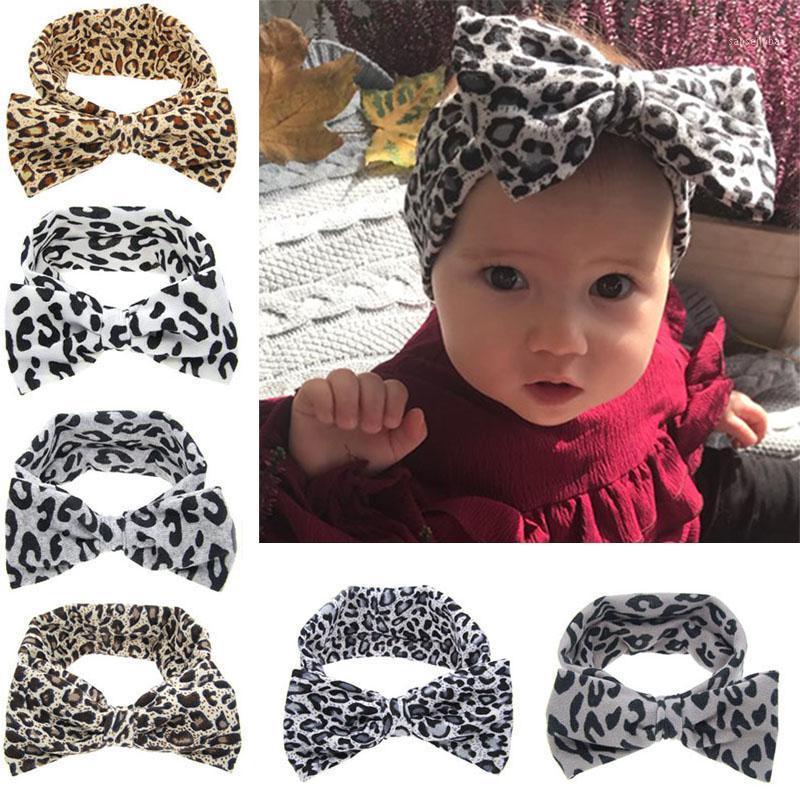 

Cute Big Bowknot Baby Girl Headbands Turban Leopard Elastic Baby Headband Hair Bands for Girl haarband Hair Accessories1, Color 1