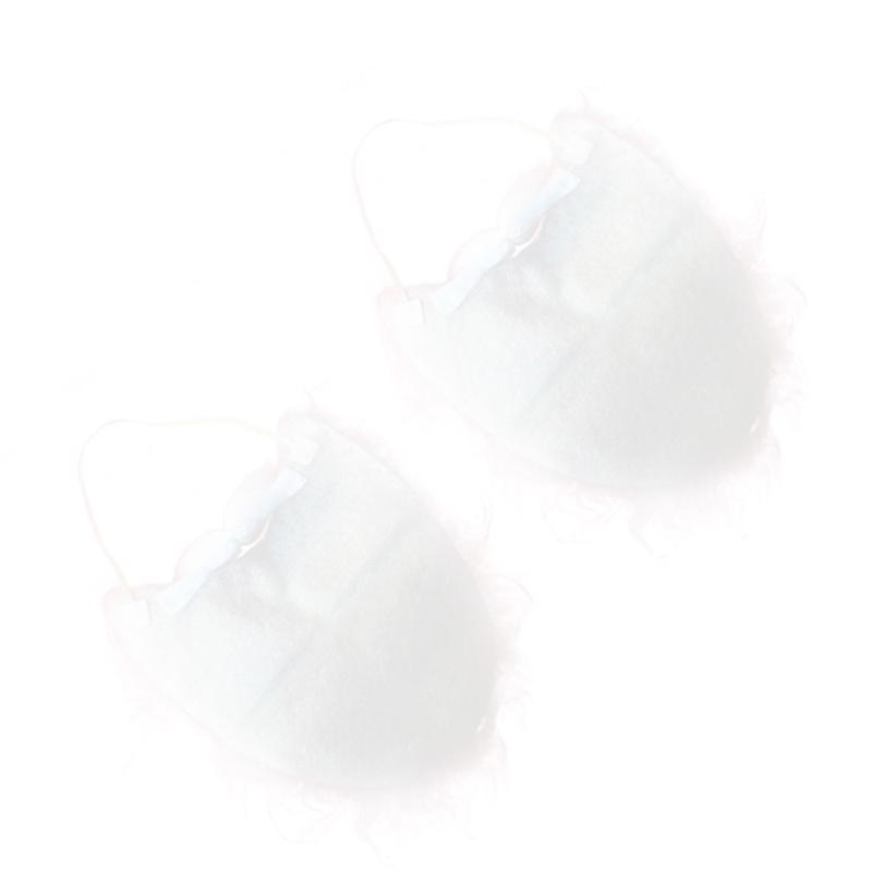 

2pc Xmas Santa Claus Curly Wig and Beard for Christmas Performance Props Beard (White