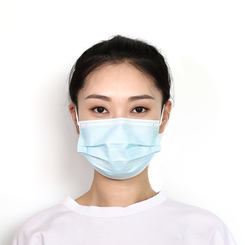 

Fedex Free Shipping 50PCS/box High Quality Disposable Face Masks 3layers blue color anti-spray,anti-dust Masks
