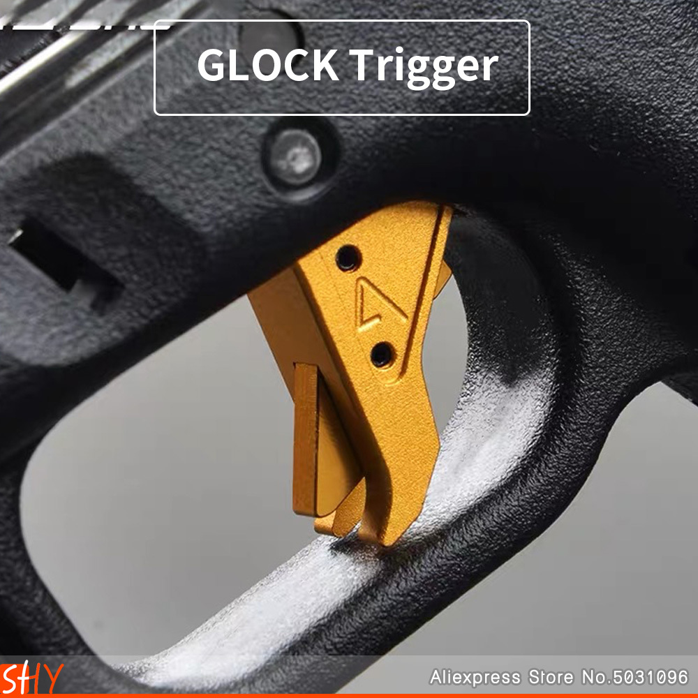 

GLOCK Trigger Metal G34 G17 Trigger Kublai P1 Aluminum Alloy Gel Blaster Grip AEG Airsoft Accessories Q1217