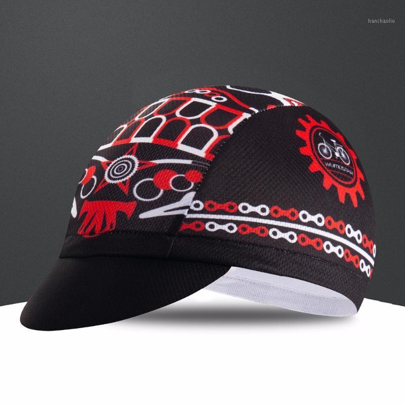 

Road Bike Hat Cycling Cap Women Men Bicycle bandana hats Breathable MTB Team Pro Headband Headwear 2020 quick dry black red1