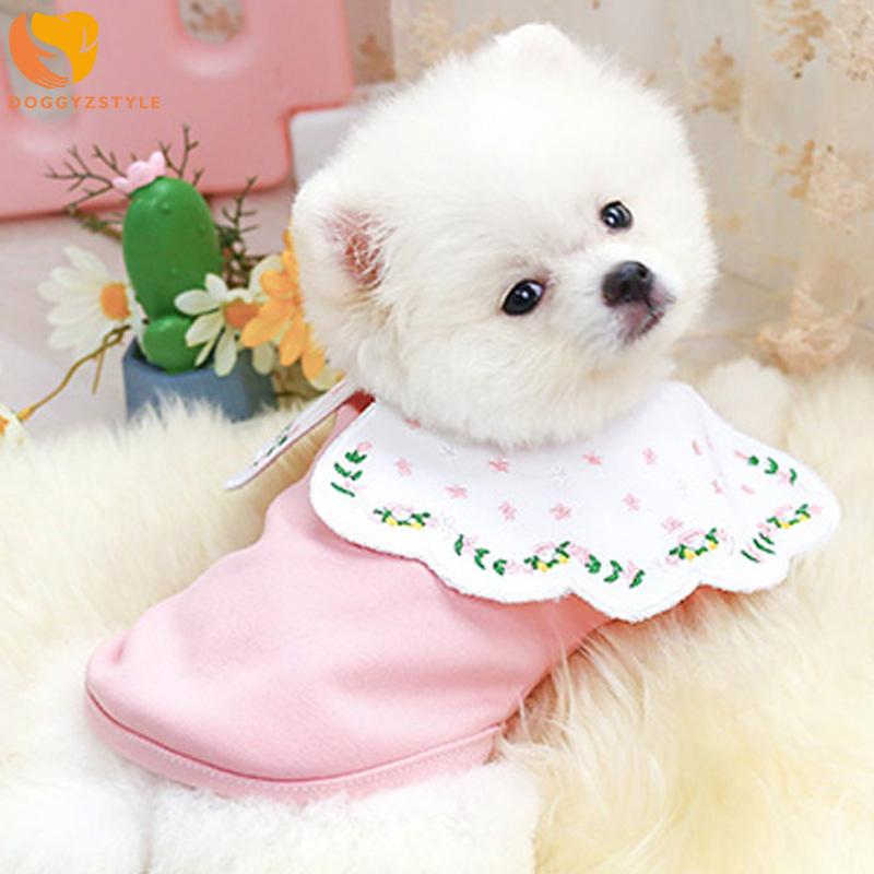 

Cute Pink Shirts Girl Dog Cat Clothes Puppy Pet Clothing Lotus leaf collar Tshirt for Small Medium Large Dogs Teddy Chihuahua